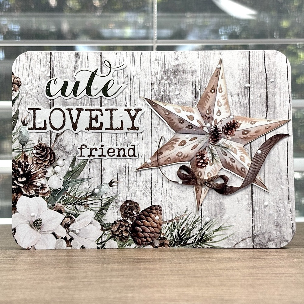 Handmade Christmas Greeting Card for Friend